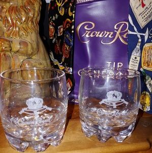 Crown Royal Lowball set of 2 glasses